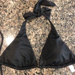 Victoria’s Secret Black Halter Swim top-Size M